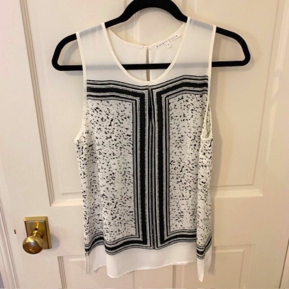 Violet + Claire Sleeveless Blouse, Medium